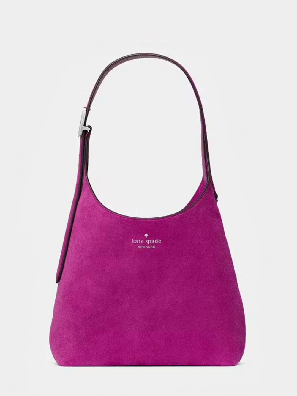 NEW ♠️Kate Spade New York 454 Small Suede Shoulder Bag, Beet NWT